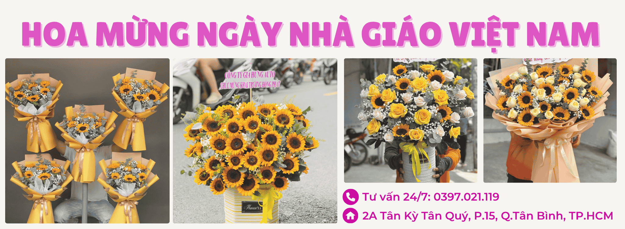 Mẫu hoa 20/11 đẹp & ý nghĩa dành tặng thầy cô